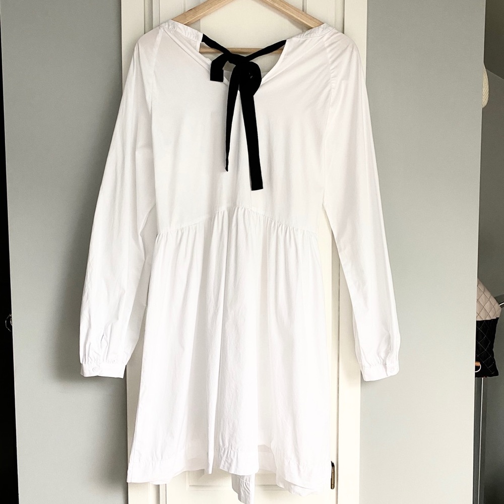 Pleione || Tie Back Poplin Tunic Dress - Picture 11 of 11
